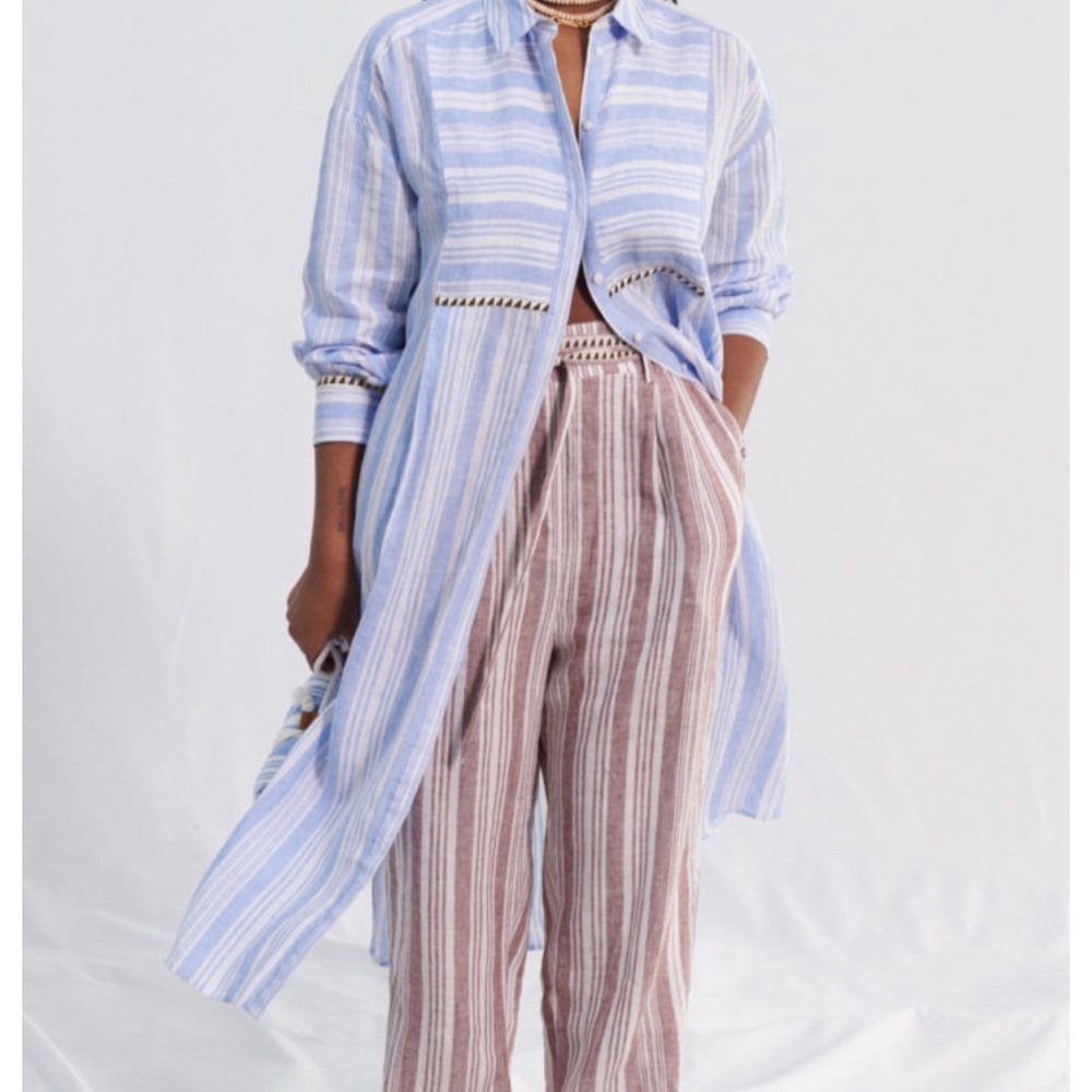 H&M X LemLem Limited Edition Striped Tunic dress.